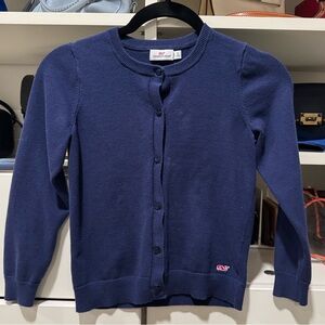 Girls vineyard vine cardigan navy like new